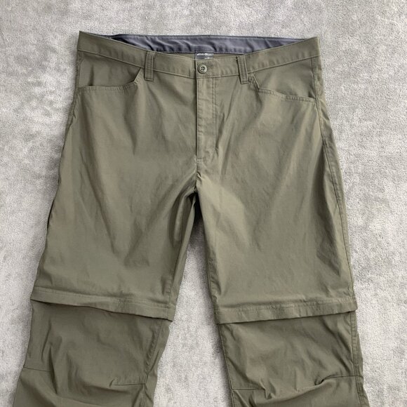 Eddie Bauer Pants Mens 38x32” Convertible Zip Off Cargo Hiking Nylon Outdoor - Picture 8 of 15